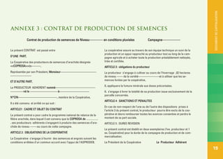DOCUMENT DE CAPITALISATION
ANNEXE 3 : CONTRAT DE PRODUCTION DE SEMENCES
              Contrat de production de semences d...